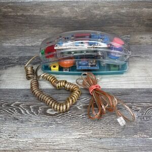 VINTAGE 80/90s Bell South Model 430 Clear Phone Retro See Through Colorful